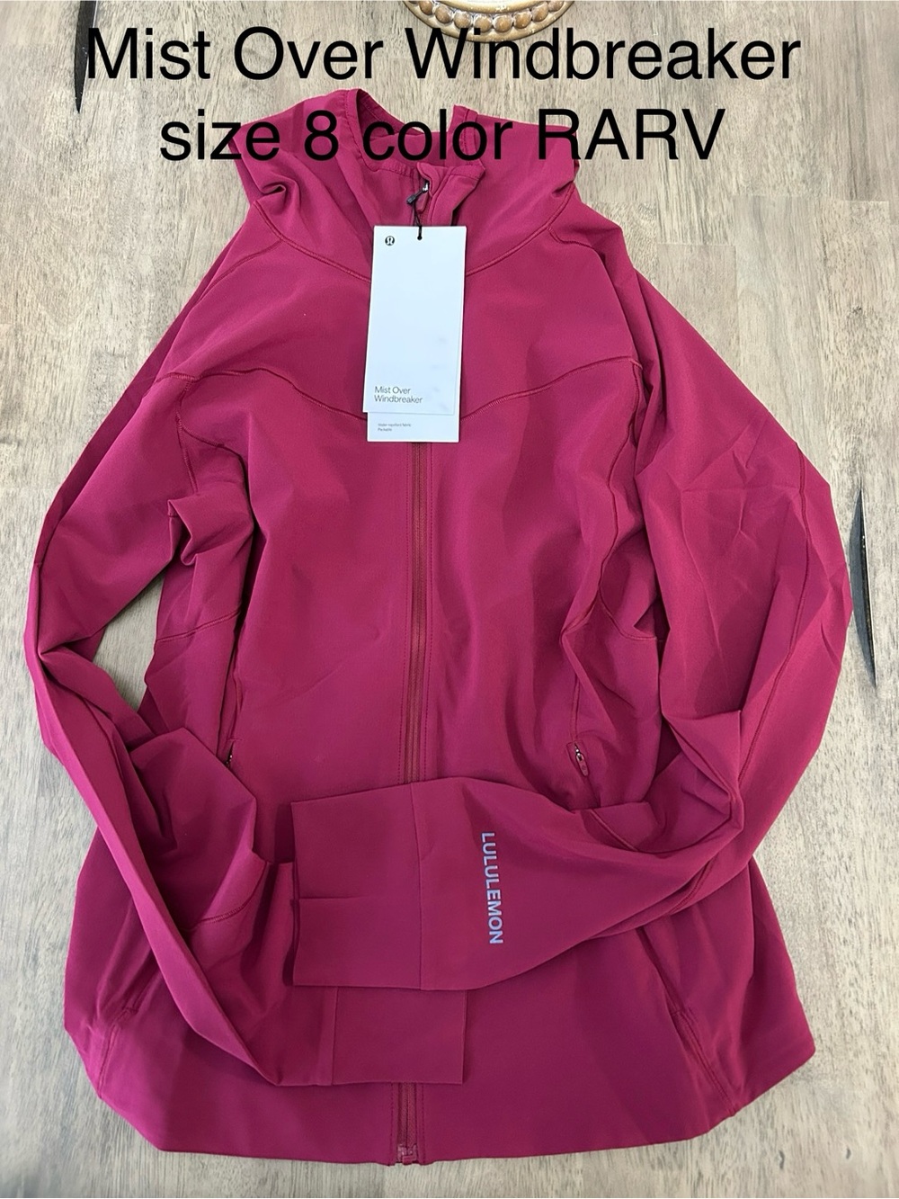 Lululemon Mist Over Windbreaker Size 8